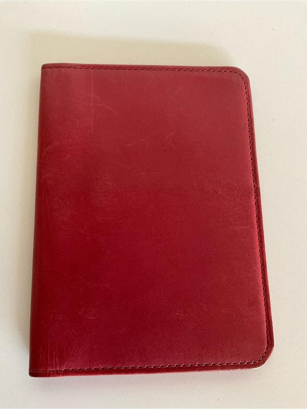 Coach Red Leather Passport Wallet